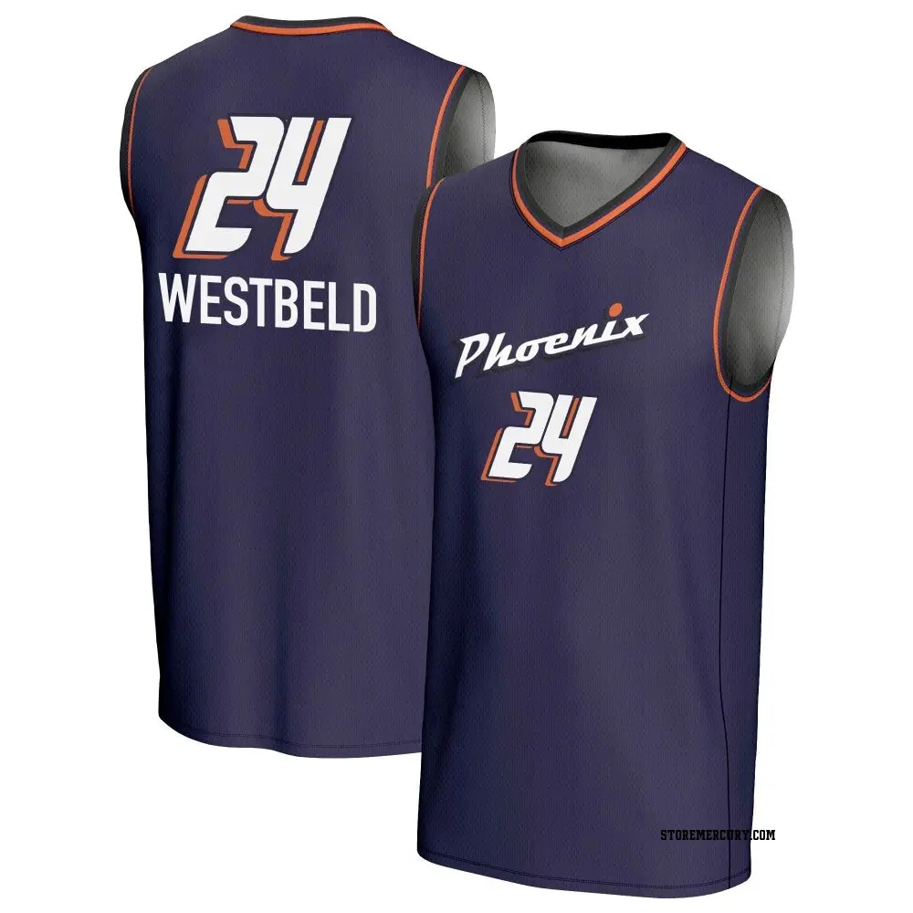 Men's Kathryn Westbeld #24 Replica Purple Phoenix Mercury