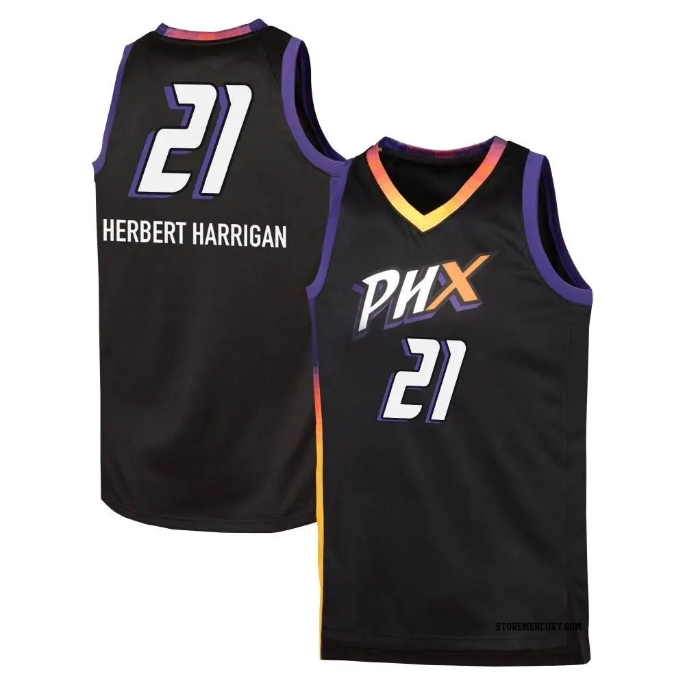 Men's Mikiah Herbert Harrigan ＃21 Black Phoenix Mercury 2024 Rebel Edition Jersey